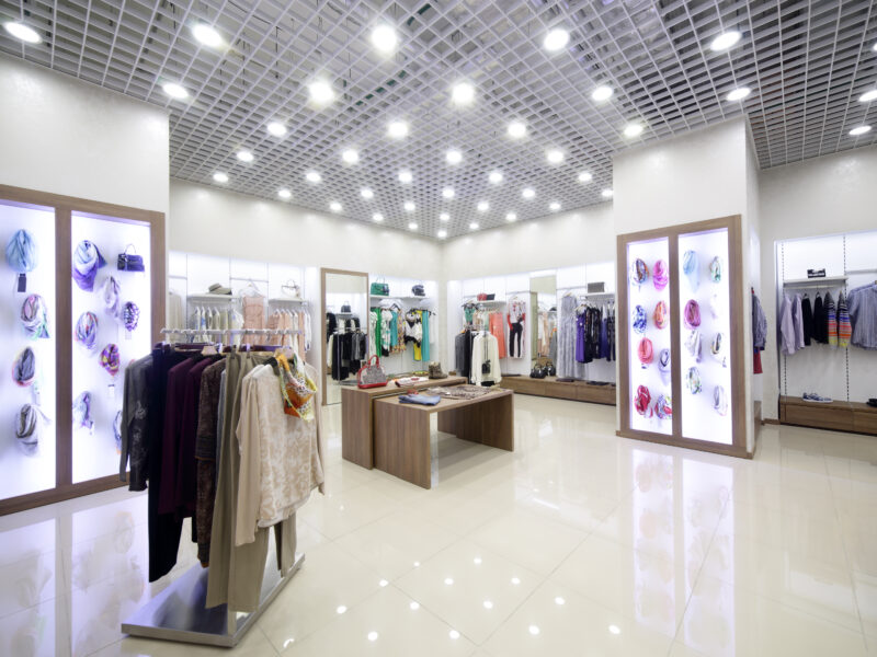 Luxury,And,Fashionable,Brand,New,Interior,Of,Cloth,Store